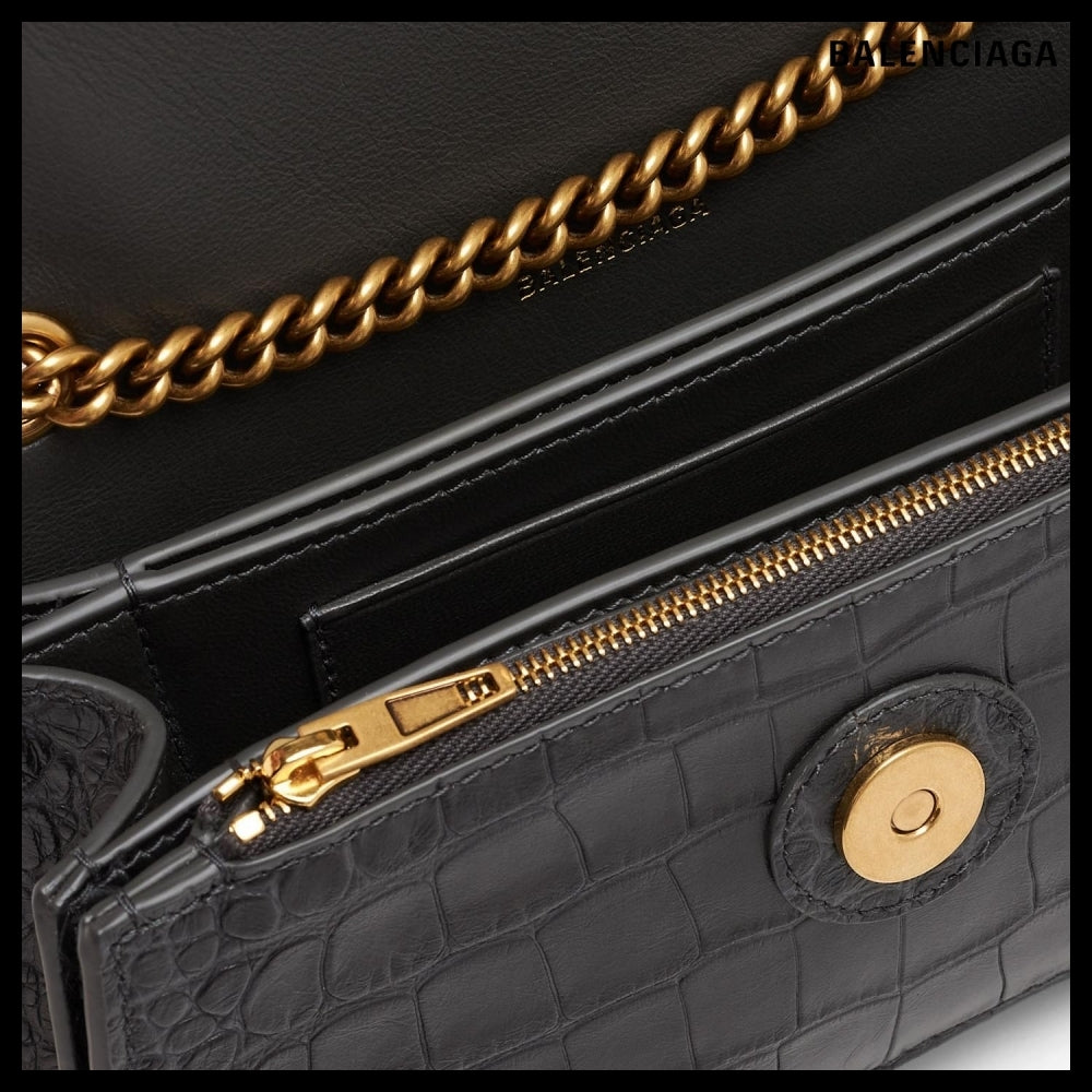 【BALENCIAGA】Crush XS chain bag Dark Grey