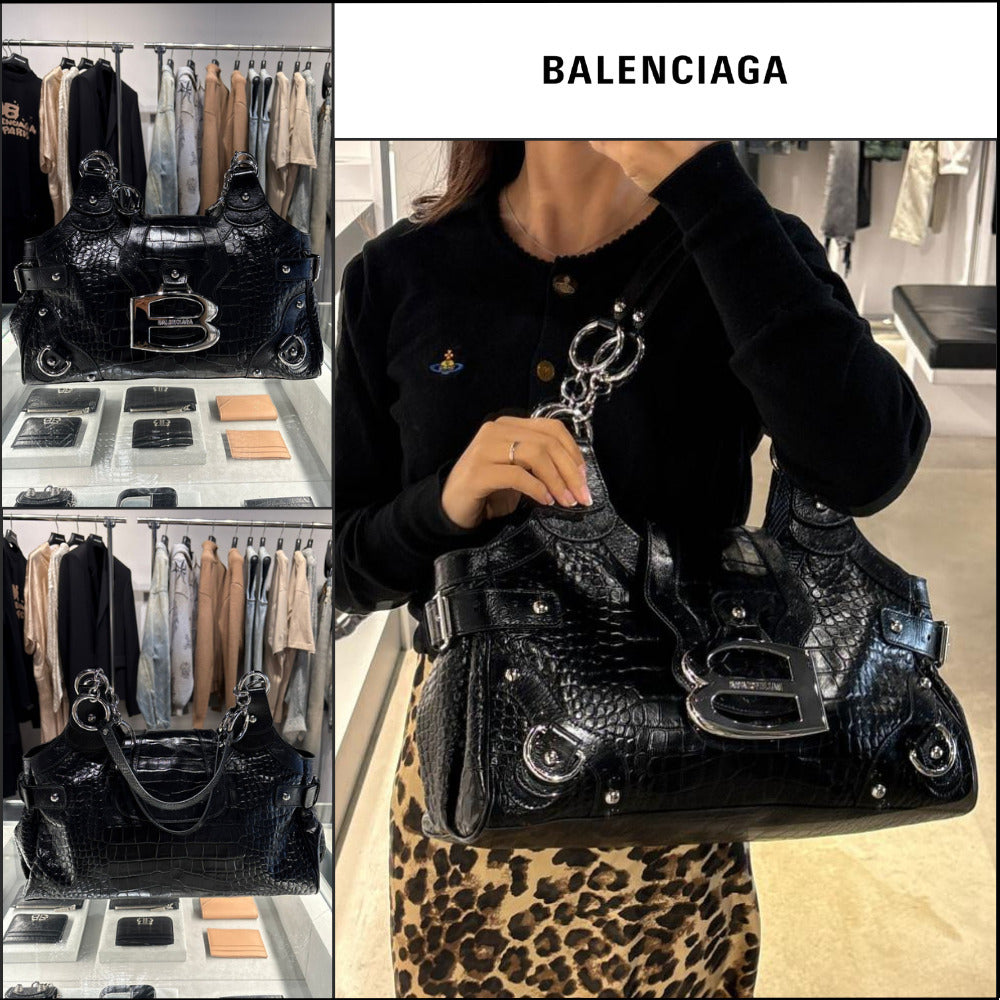 【BALENCIAGA】Essex Medium Bowling Bag