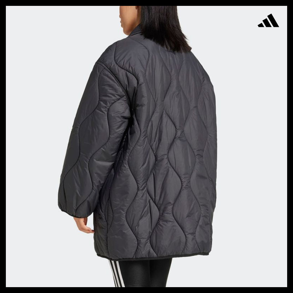 【adidas】Quilted Mid Jacket - Black