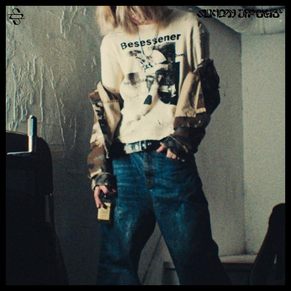 【SUNDAYOFFCLUB】Waxed Wide Leg Denim Luster Blue