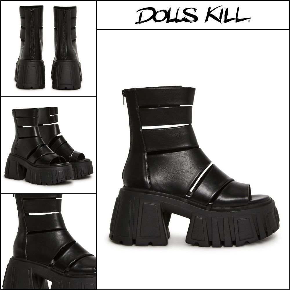 ◆DOLLS KILL◆DARKER WAVS Outro Wrap Sandal