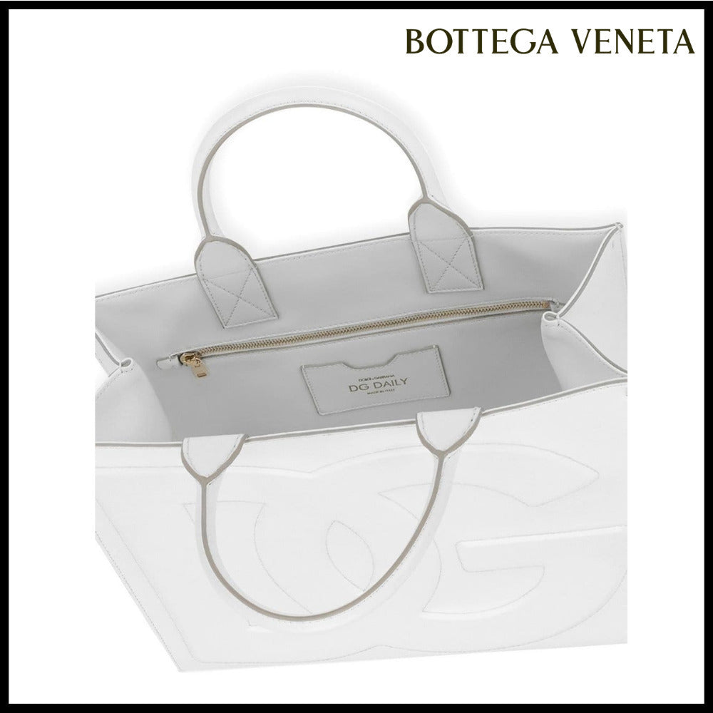 【Dolce & Gabbana】White Handbag in Smooth Leather