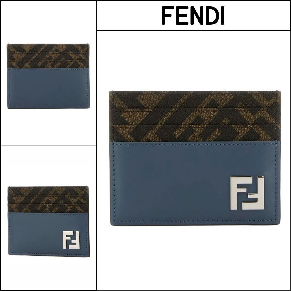 【FENDI】Blue Card Wallet