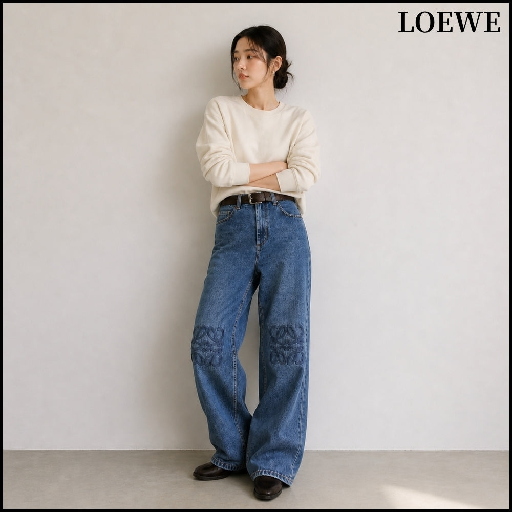 【LOEWE】Anagram Baggy Jeans