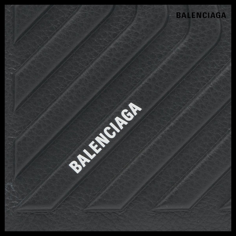 【BALENCIAGA】カー ストラップ フォンポーチ - ブラック