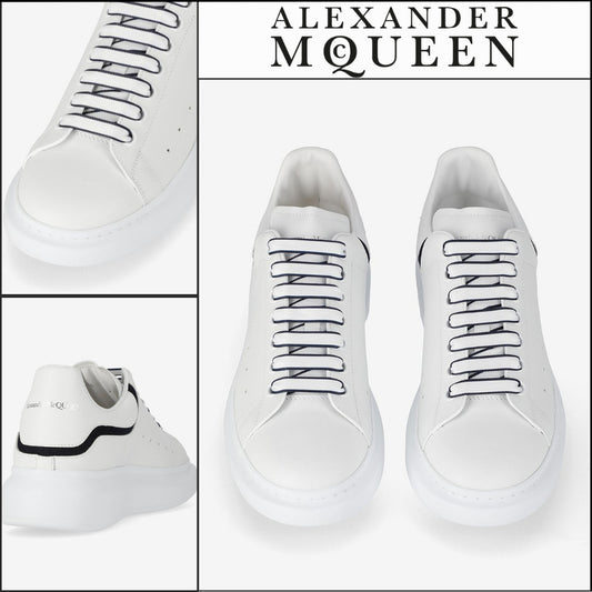 【Alexander Mcqueen】Oversole Sneakers in White/Navy