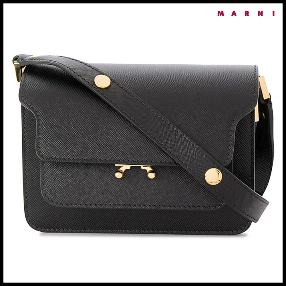 【MARNI】Trunk Mini Crossbody Bag - Black