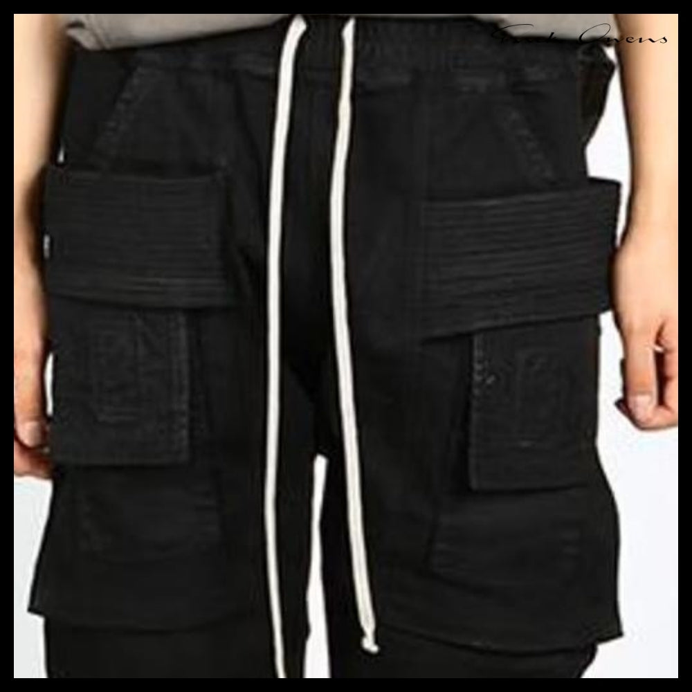 【RICK OWENS】Darkshadow Cargo Pants Black