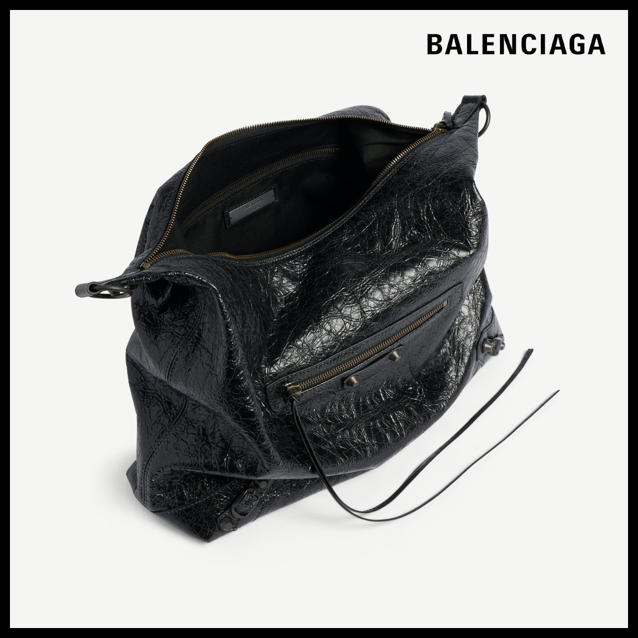 【BALENCIAGA】Le City Hobo Bag Medium Black