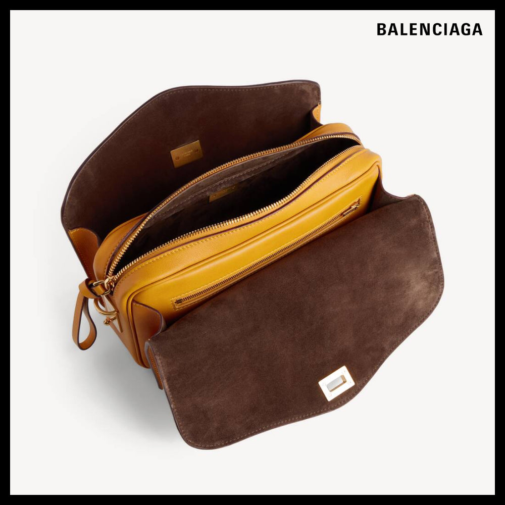 【BALENCIAGA】Le Set Shoulder Bag Medium Curry