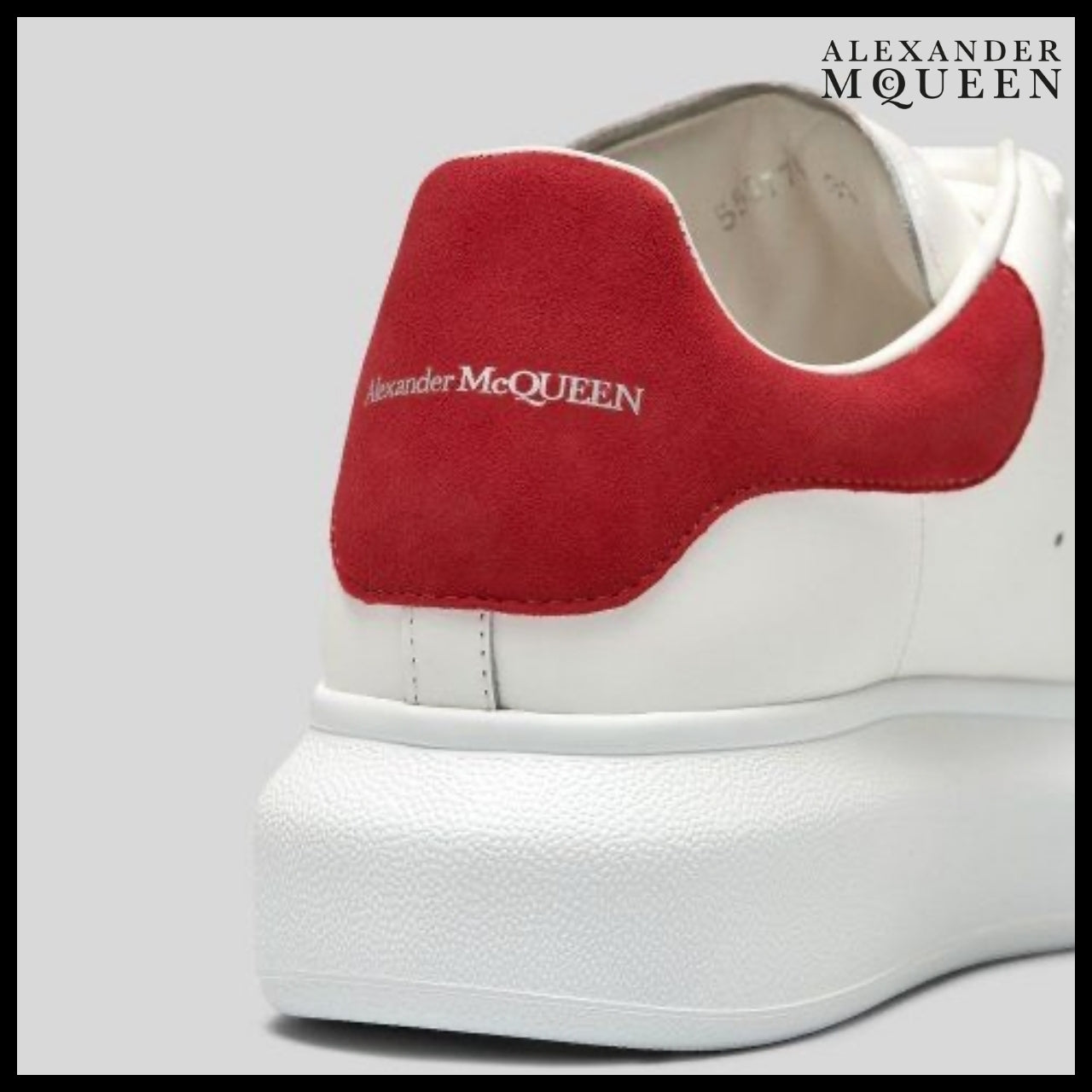 【Alexander Mcqueen】Oversized Sneakers in White/Red