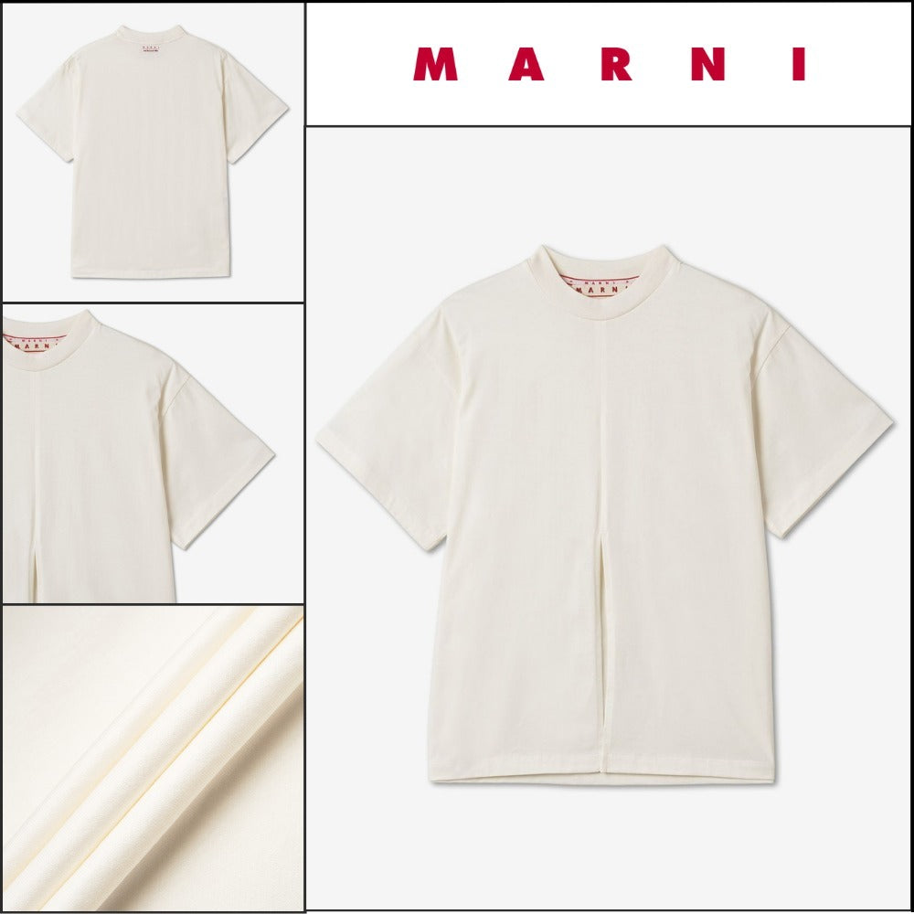 【MARNI】ノーベイカンシーイン クロップ 半袖Tシャツ ホワイト