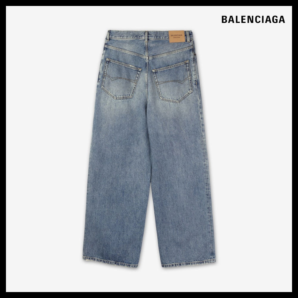 【BALENCIAGA】Baggy Denim Pants Sunbleached Blue