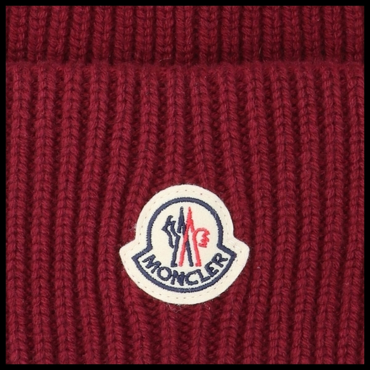 【MONCLER】Red Beanie