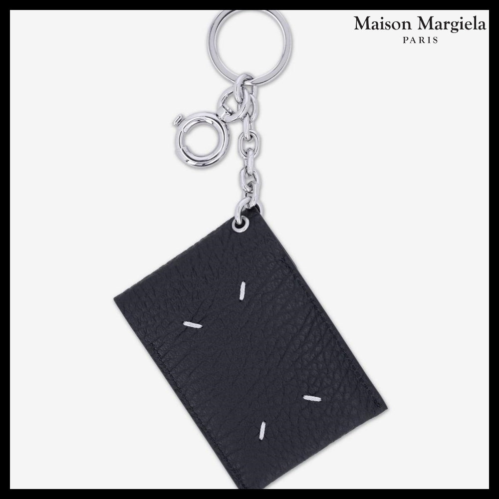 【Maison Margiela】Logo Mirror Keyring - Black
