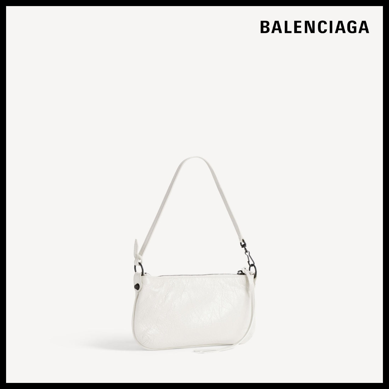 【BALENCIAGA】Le City Strap Pouch Optic White