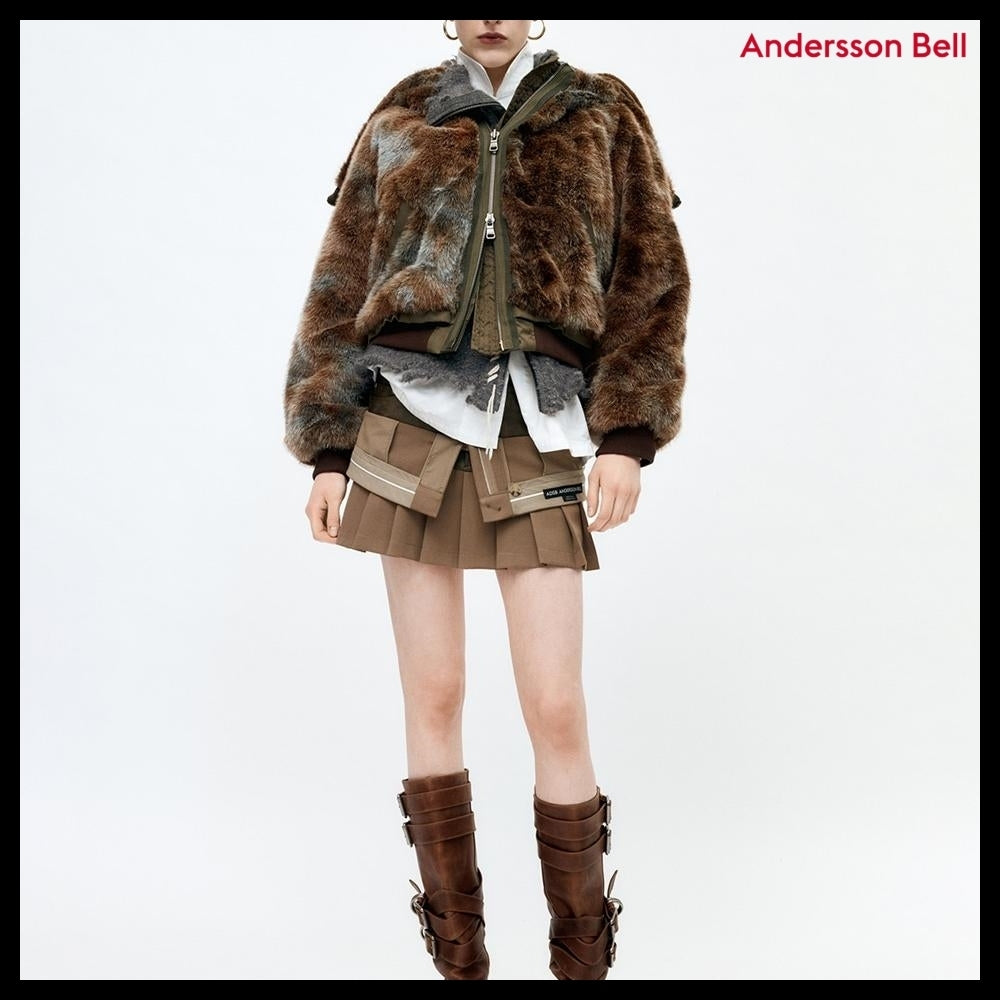 【ANDERSSON BELL】Vanessa Fur N2B Jacket Brown
