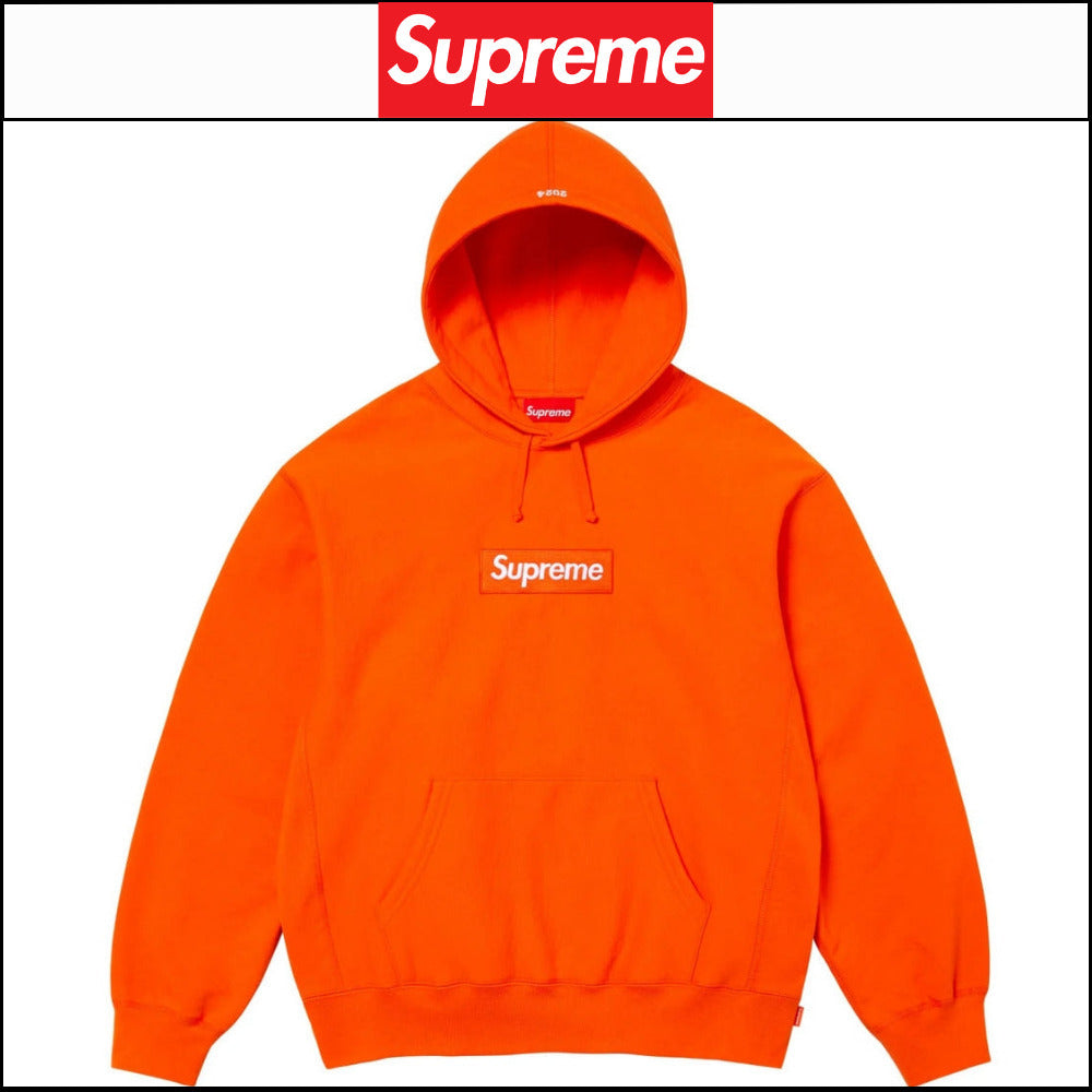 【Supreme】Box Logo Hooded Sweatshirt Dark Orange 24FW