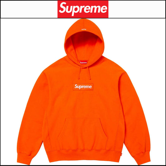【Supreme】Box Logo Hooded Sweatshirt Dark Orange 24FW