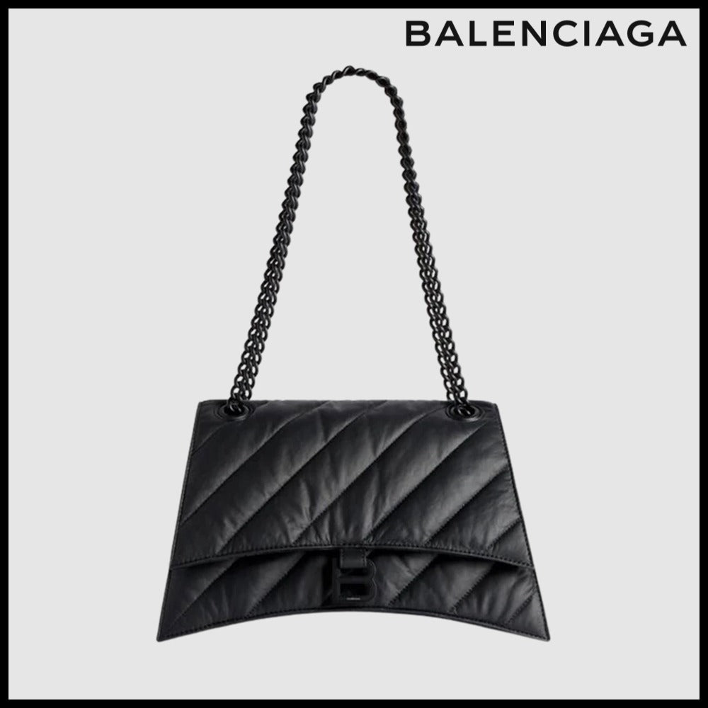 【正規品 BALENCIAGA 】Crush Medium Chain Bag Quilted
