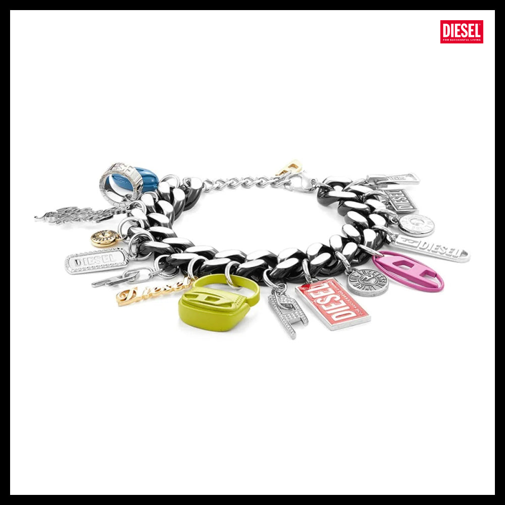 【DIESEL】Chain Charm Bracelet