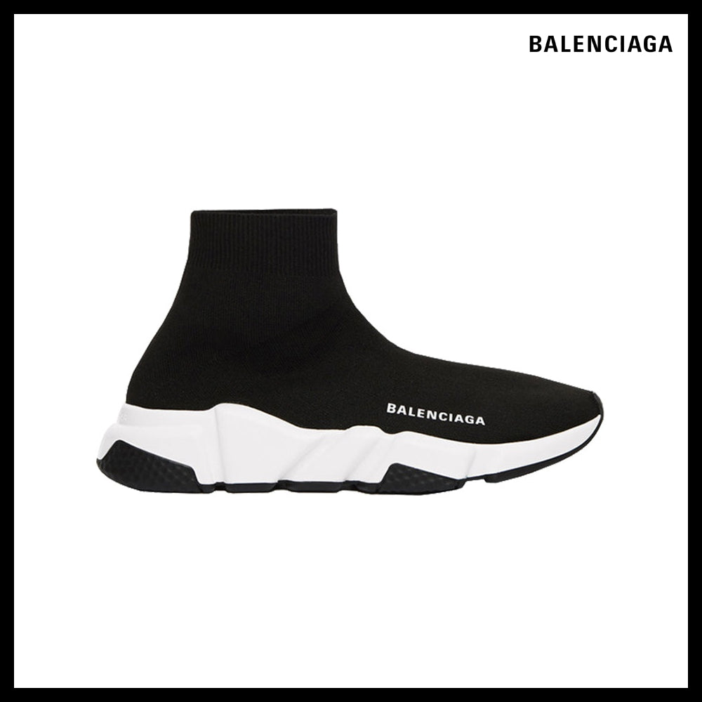 【BALENCIAGA】White Black Speed Recycled Knit Sneaker