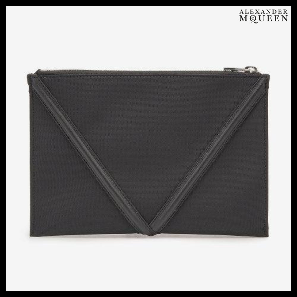 【alexander mcqueen】Harness Zip Pouch Black