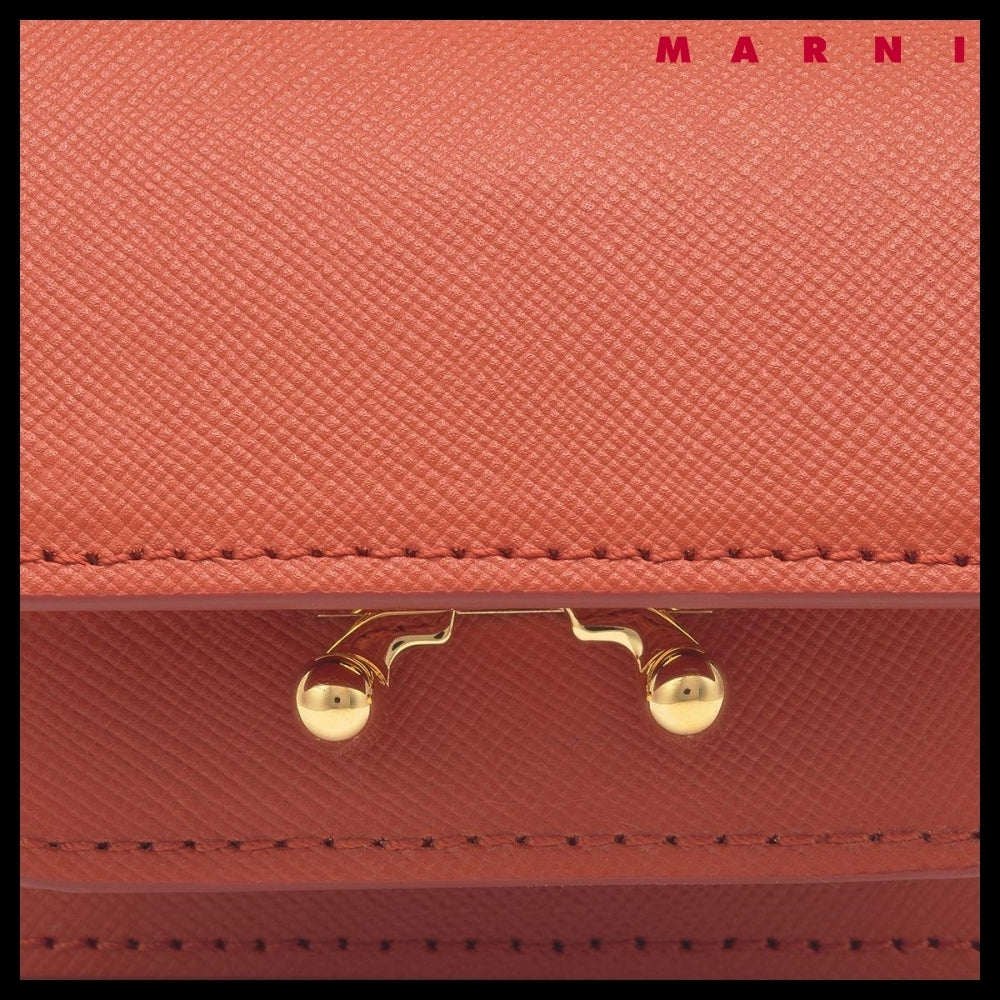 【MARNI】Trunk Nano Chain Crossbody Bag - Brick