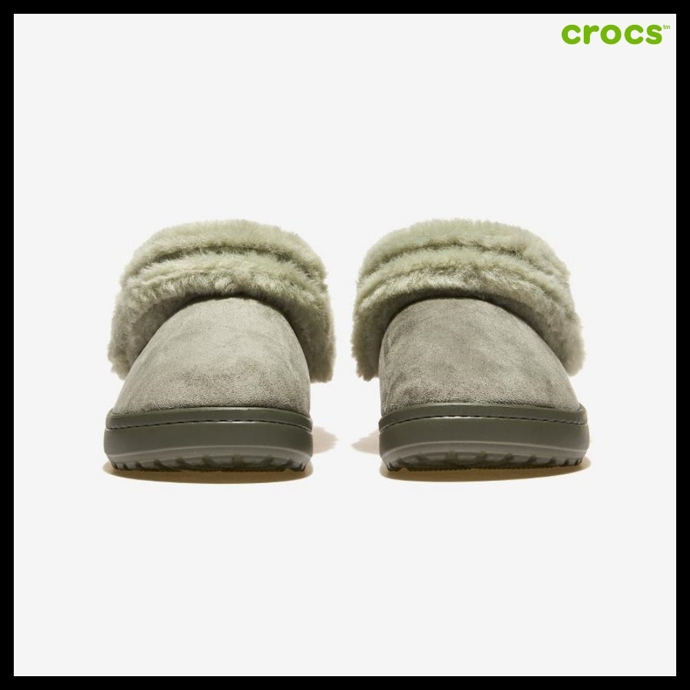 【CROCS】Classic Unforgettable Suede Clog Galactic Grey