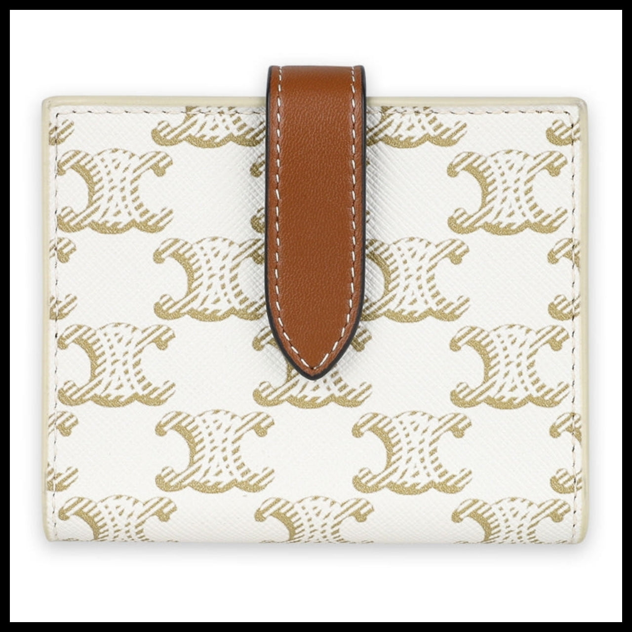 【CELINE】 Women Triomphe Canvas Small Strap Wallet