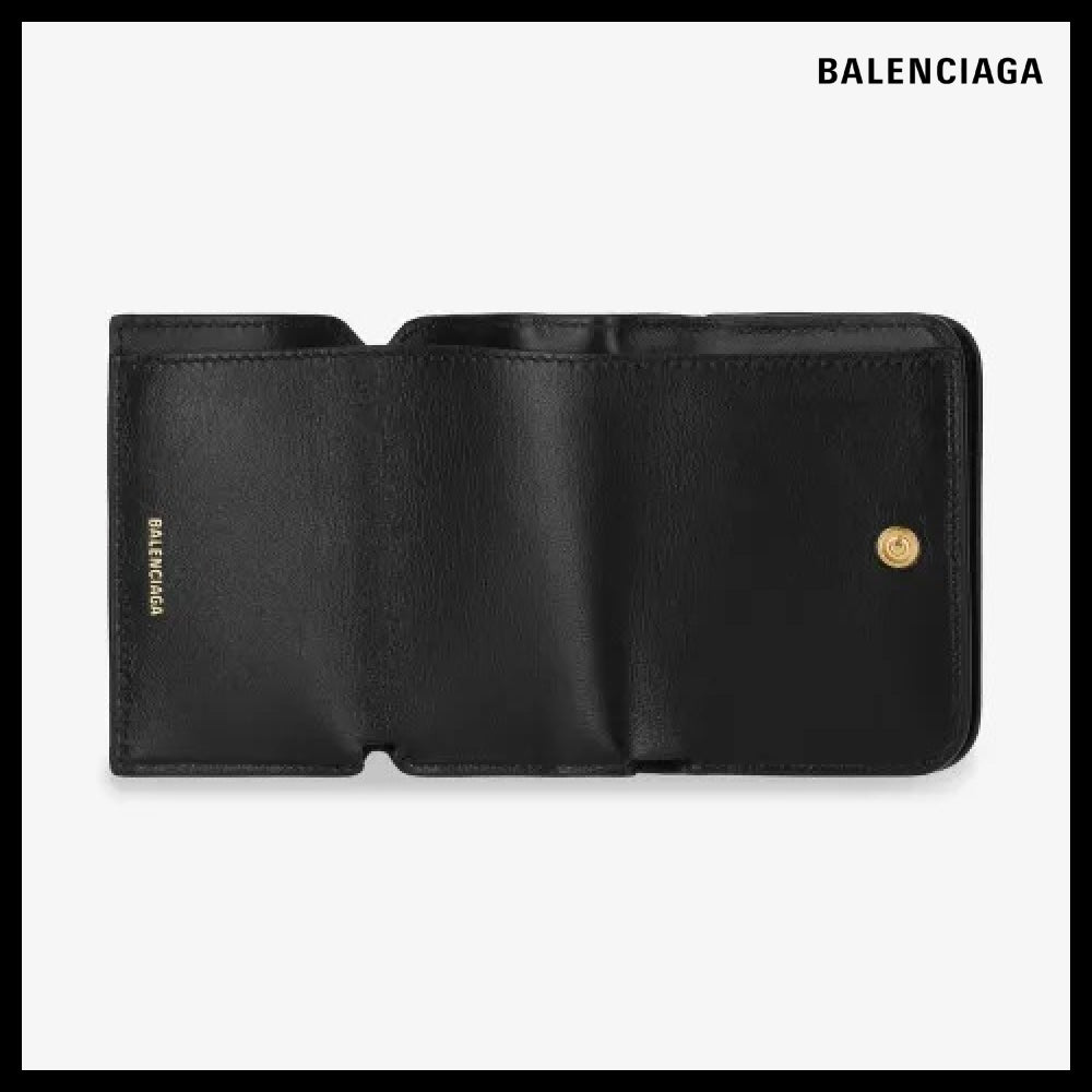 【BALENCIAGA】Cash 2.0 Mini Wallet - Black