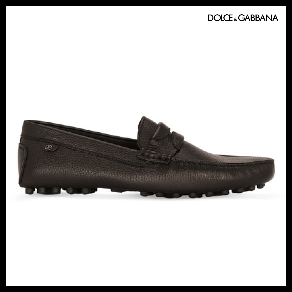 【Dolce & Gabbana】LEATHER SHOES BLACK