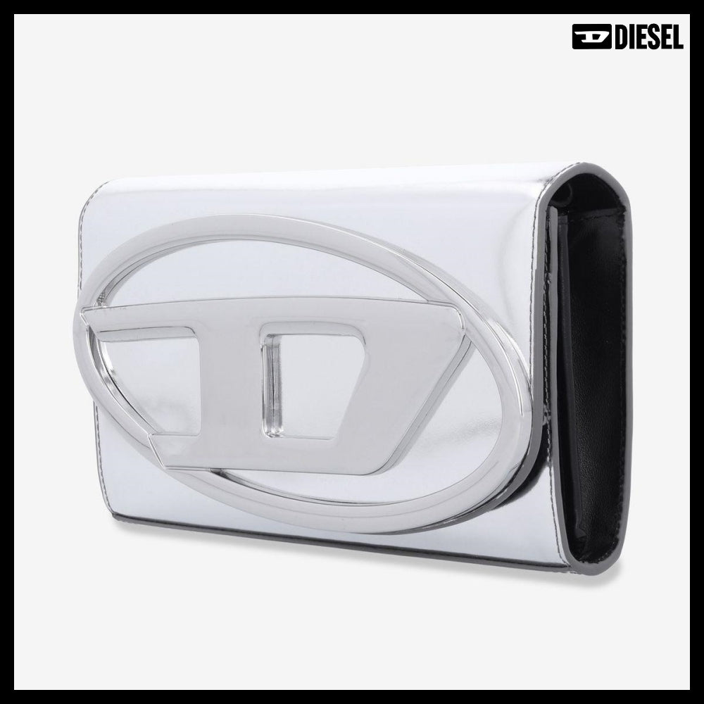 【DIESEL】1DR Strap Wallet - Silver