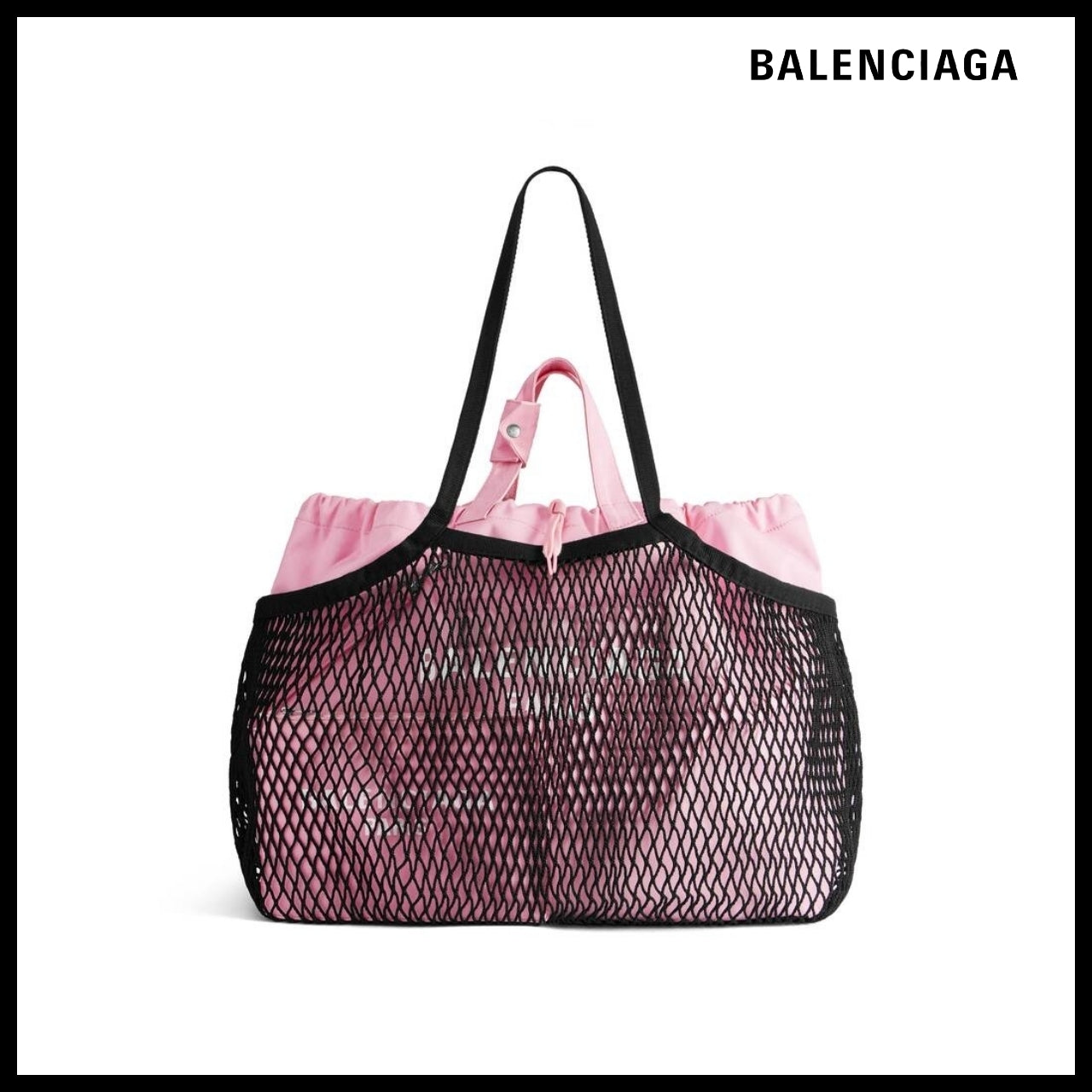 【BALENCIAGA】24/7 Large Tote Bag in Pink Black
