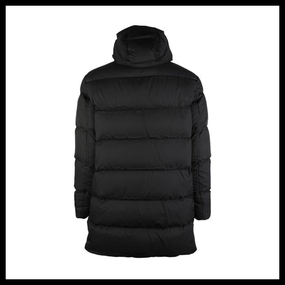 【Herno】Men's Arendelle Hooded Padded Jacket Black