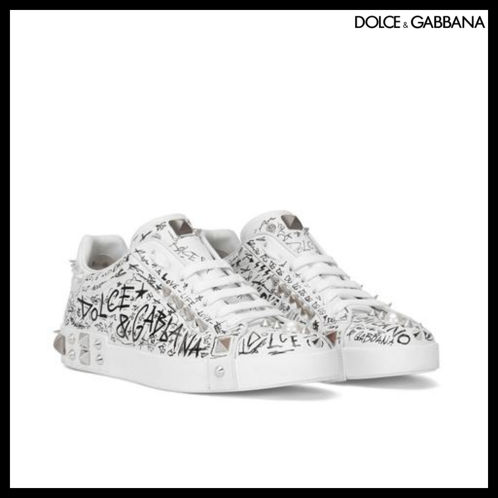 【Dolce & Gabbana】CALFSKIN NAPPA PORTOFINO SNEAKERS