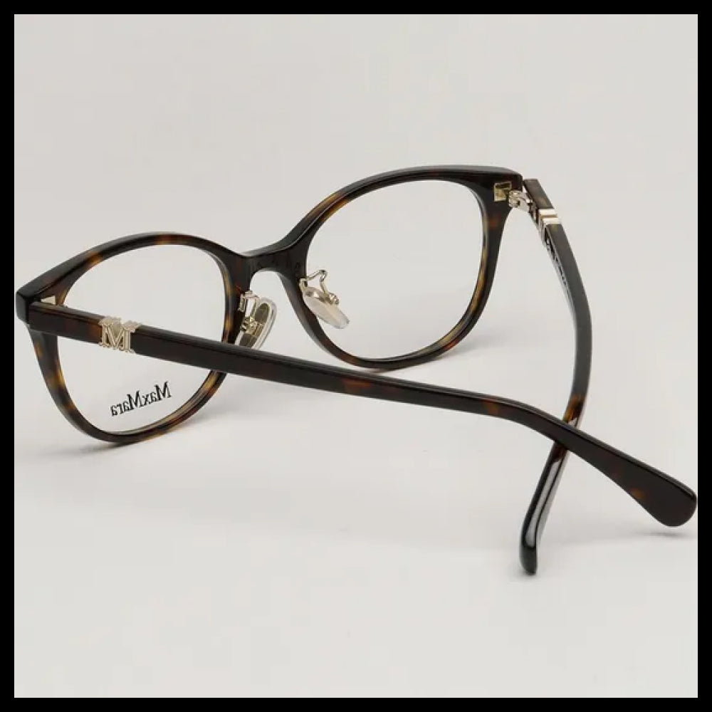 【Max Mara】Leopard Horn-Rimmed Eyeglasses Asian Fit Unisex