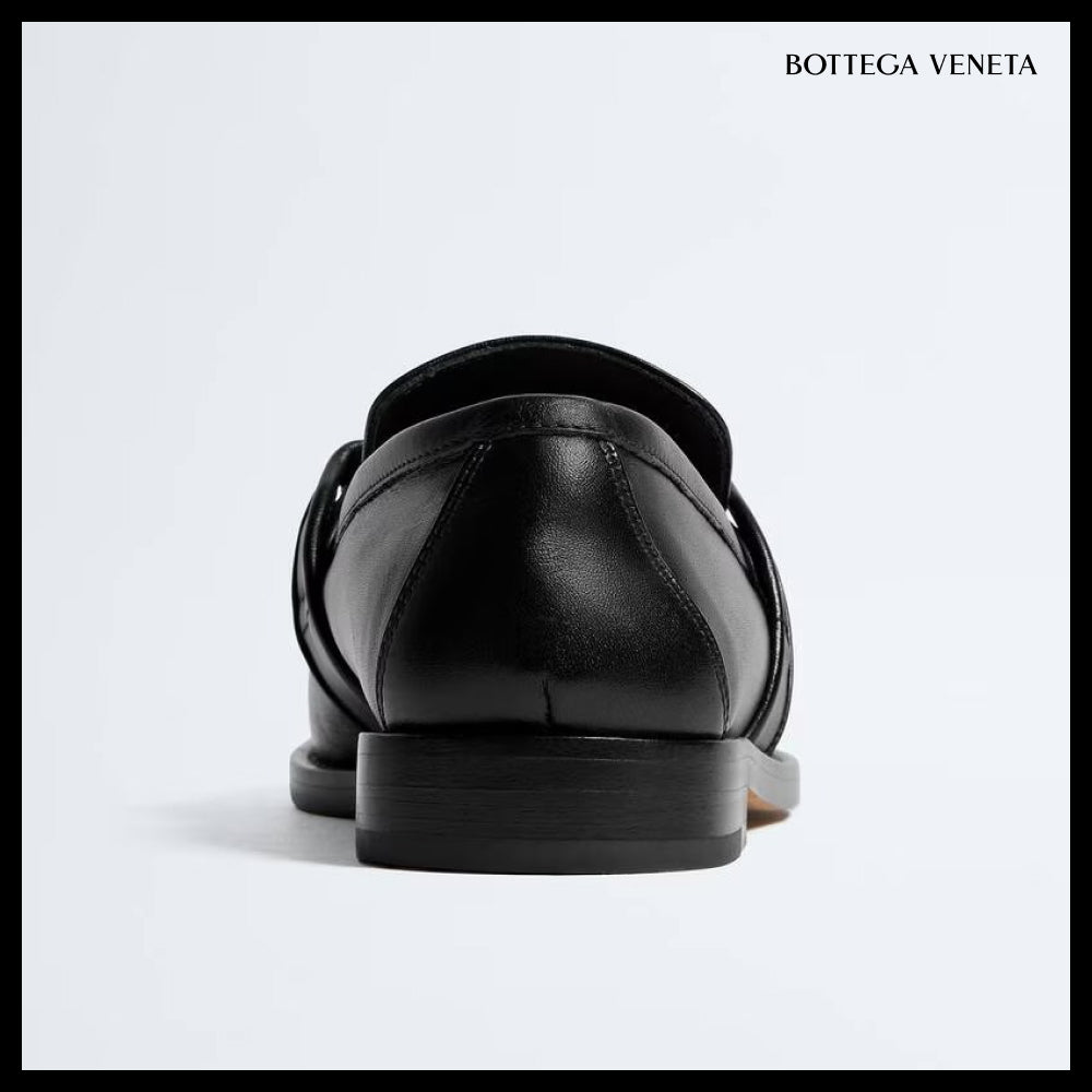 【BOTTEGA VENETA】Astaire Loafers Black 1000