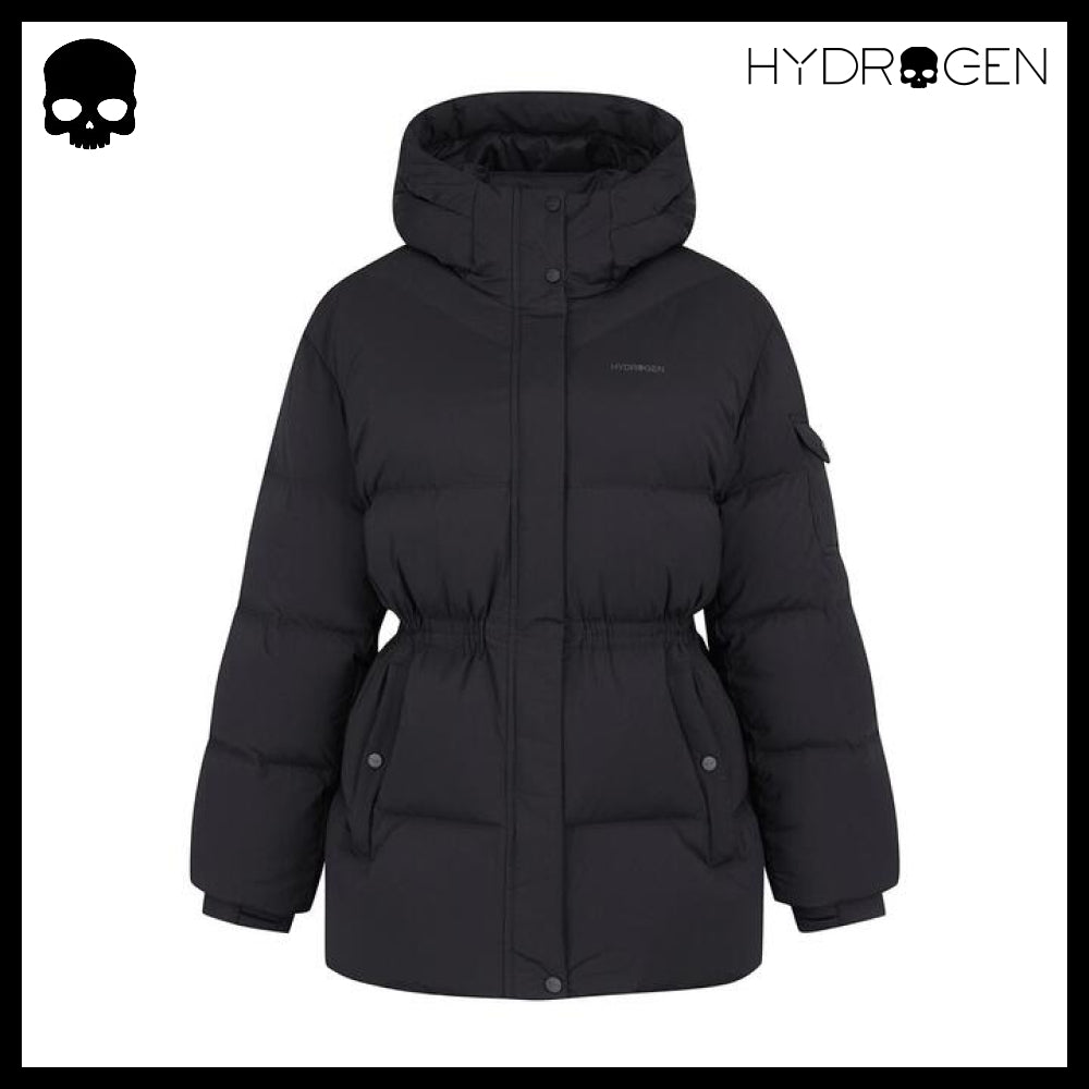 【HYDROGEN】WOMEN HELIUM RDS MID-LENGTH DOWN JACKET BLACK