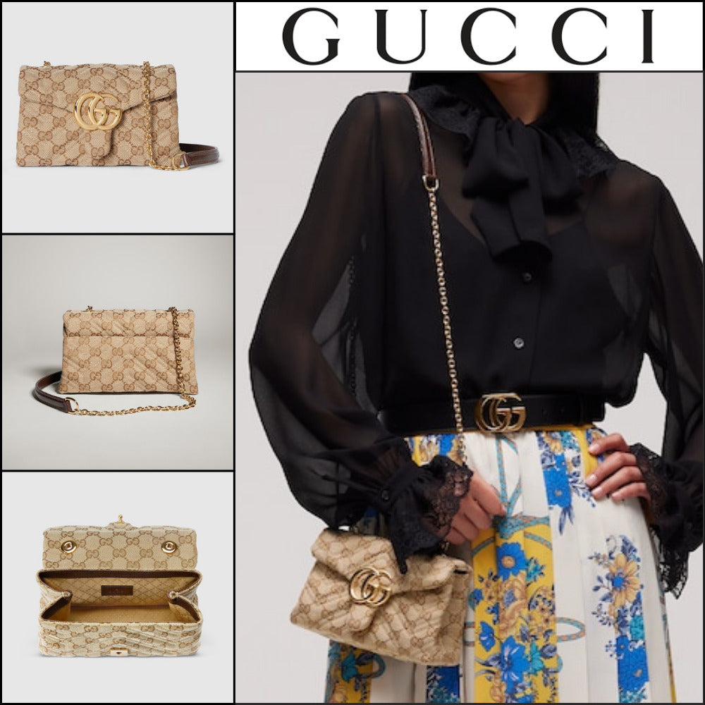 【GUCCI】GG Marmont Mini Shoulder Bag