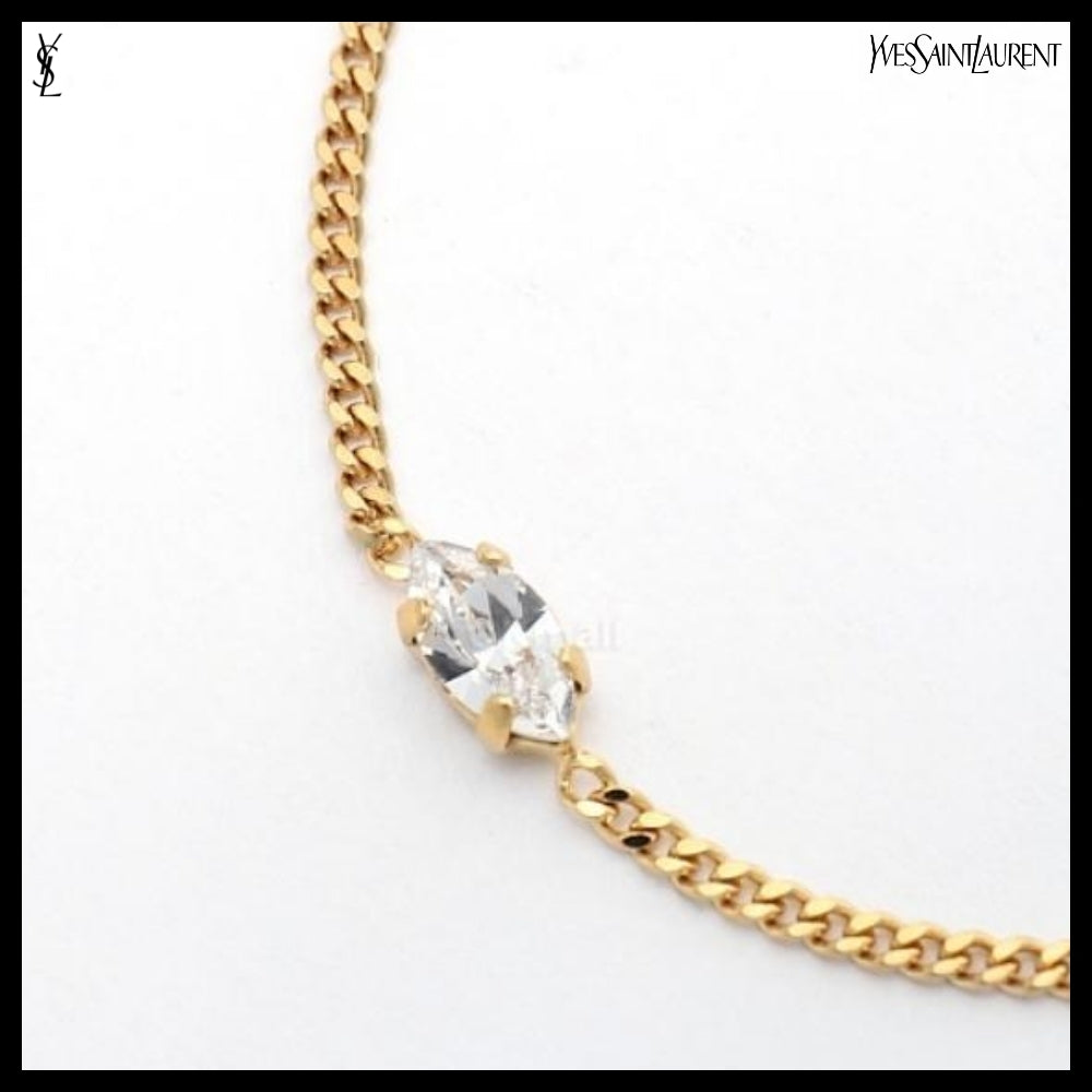 【SAINT LAURENT PARIS】YSL Heart Charm Bracelet