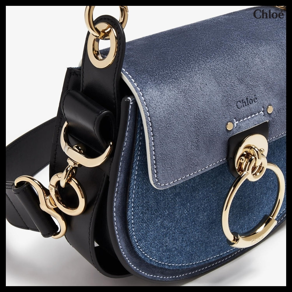 【Chloe】Tess Small Shoulder Bag Denim