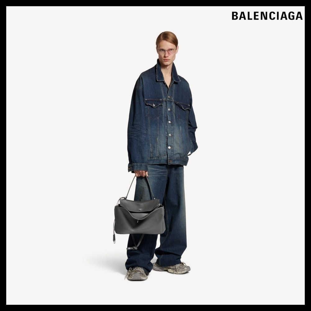 【BALENCIAGA】Rodeo Handbag Medium Gray