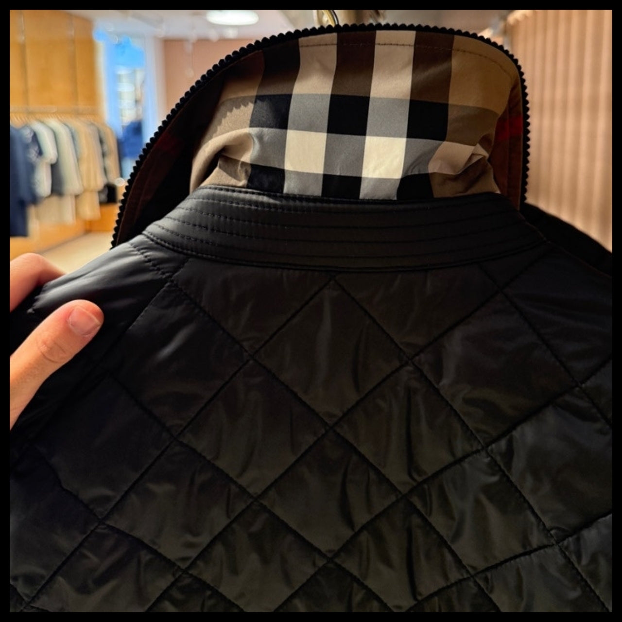 【Burberry】New Willowbrook Internal EKD Check Quilted