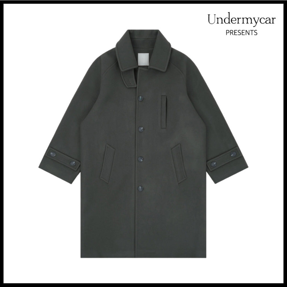 【Undermycar】Majanne Multi Button Oversized Wool Coat Agave