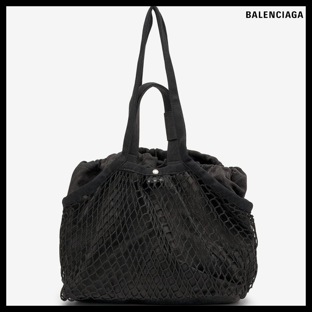 【BALENCIAGA】24/7 Tote Bag Washed Black:White