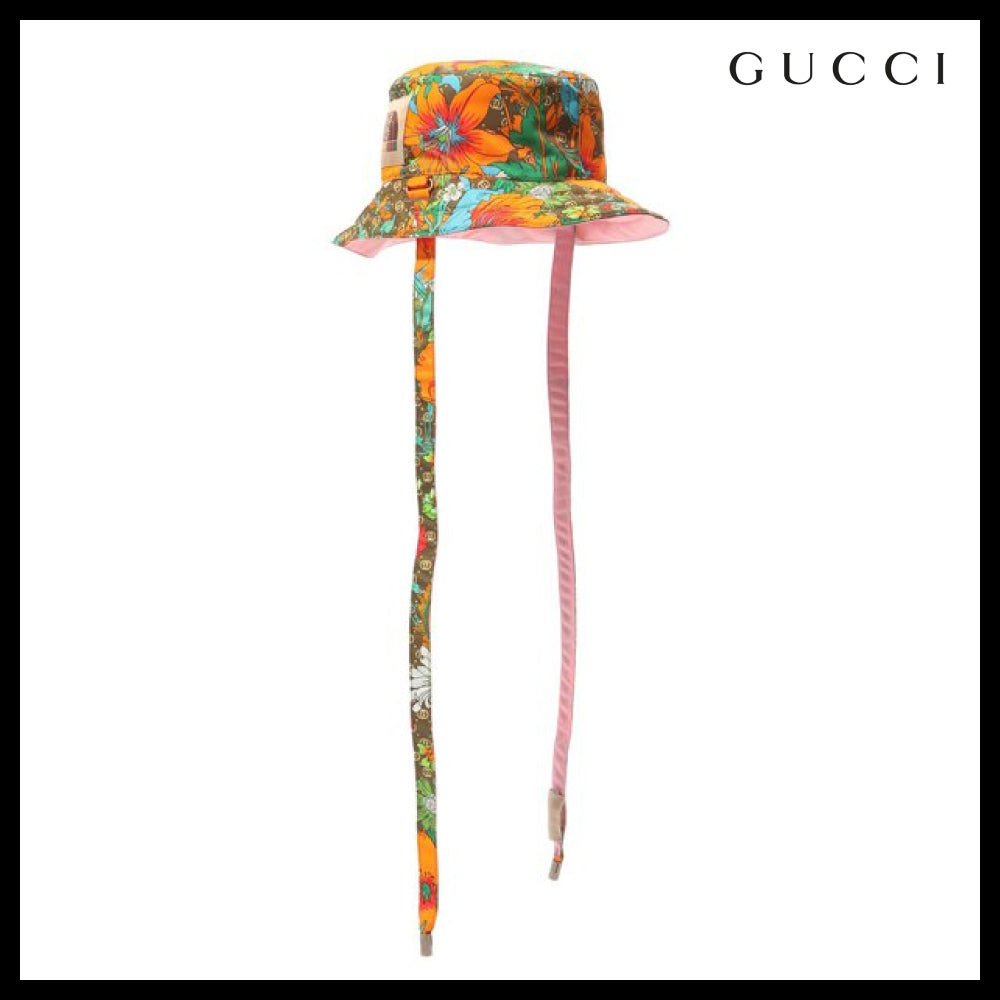 【GUCCI x THE NORTH FACE】 コラボ リバーシブル バケットハッ
