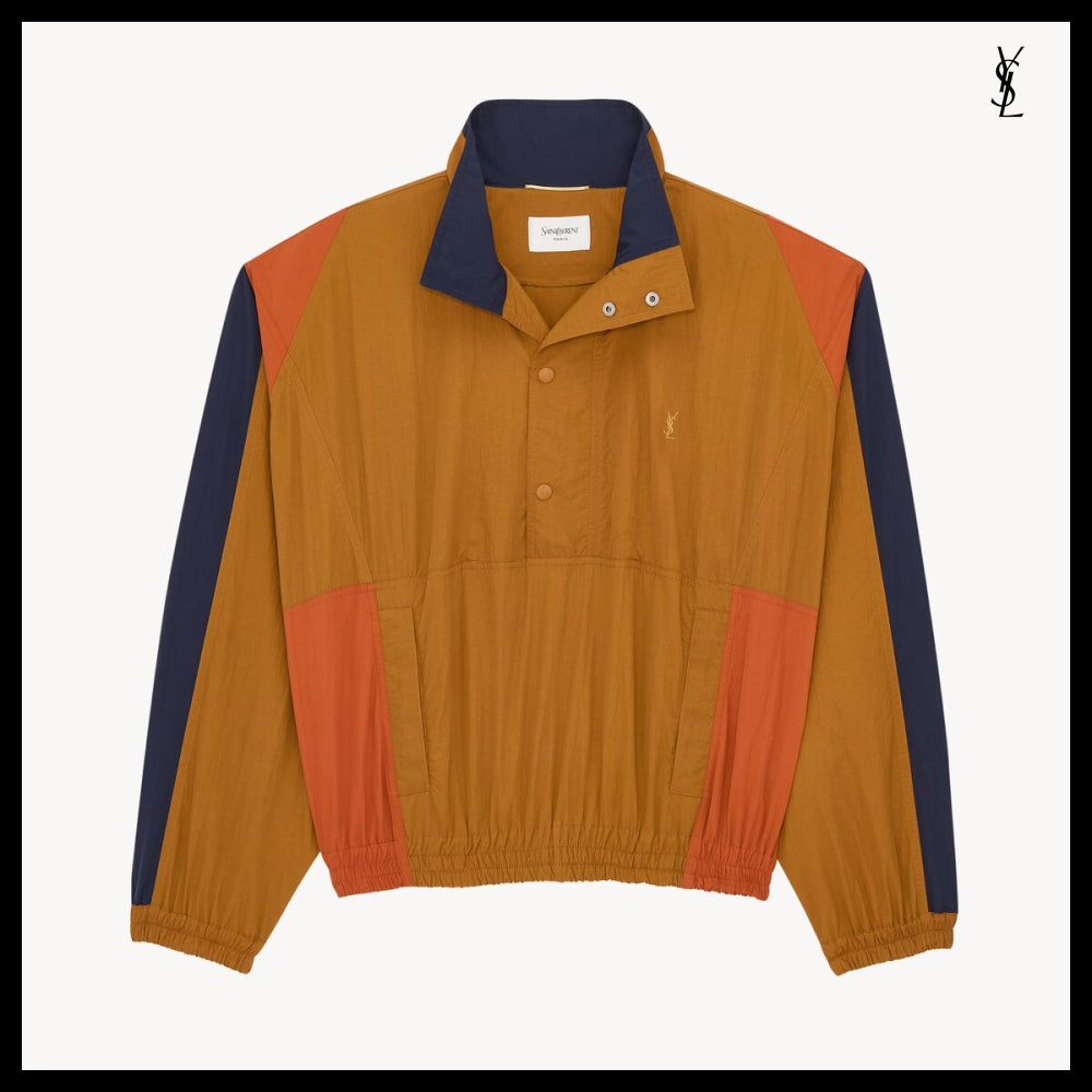 【Saint Laurent】Nylon Faille CASSANDRE Windbreaker