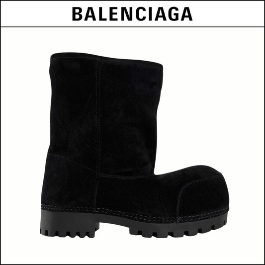 【BALENCIAGA】Alaska Fur Boots Black