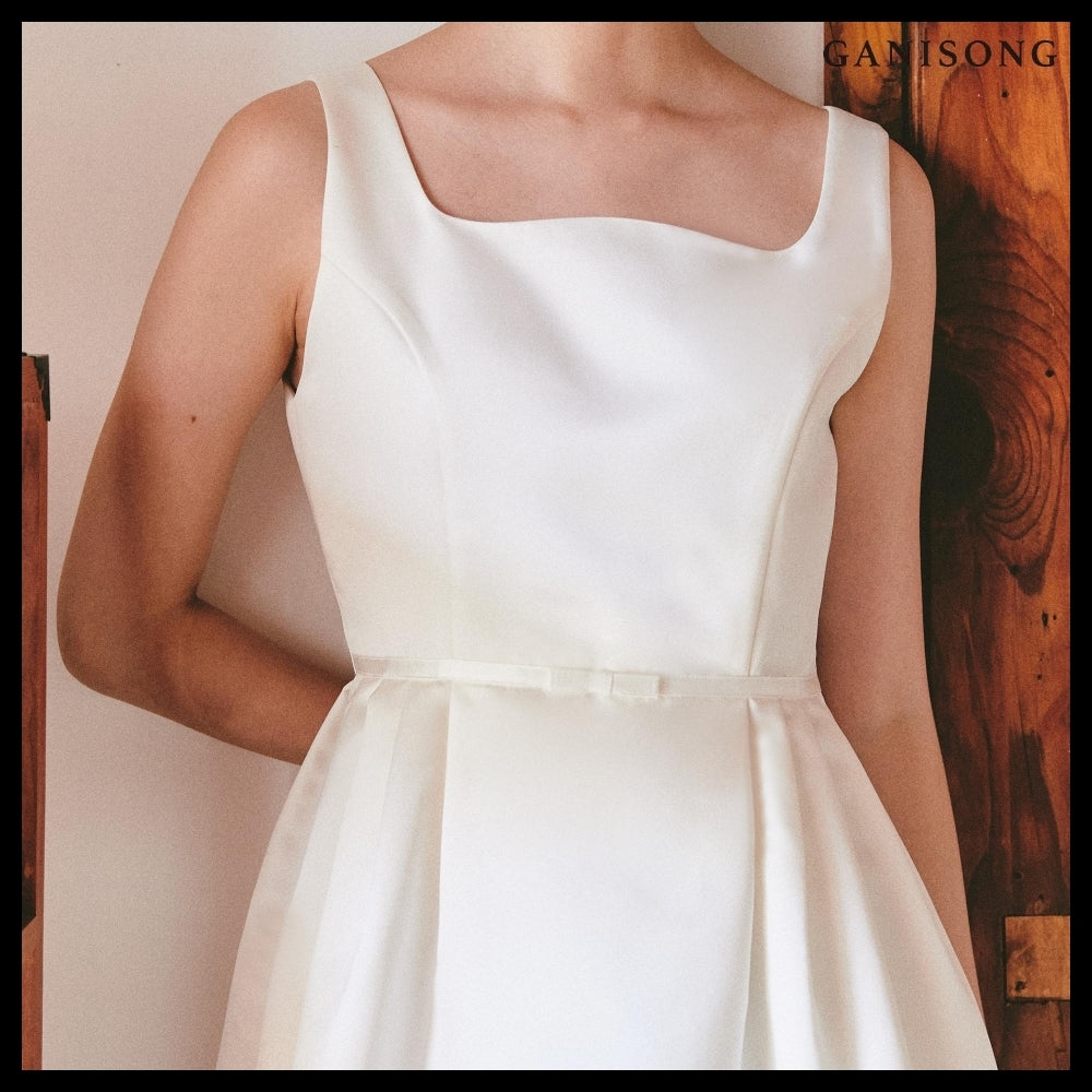 【GANISONG】Bridal Audrey Lady Dress White